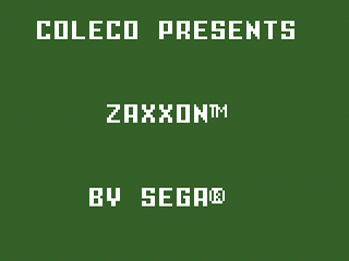 Zaxxon title screen for Intellivision